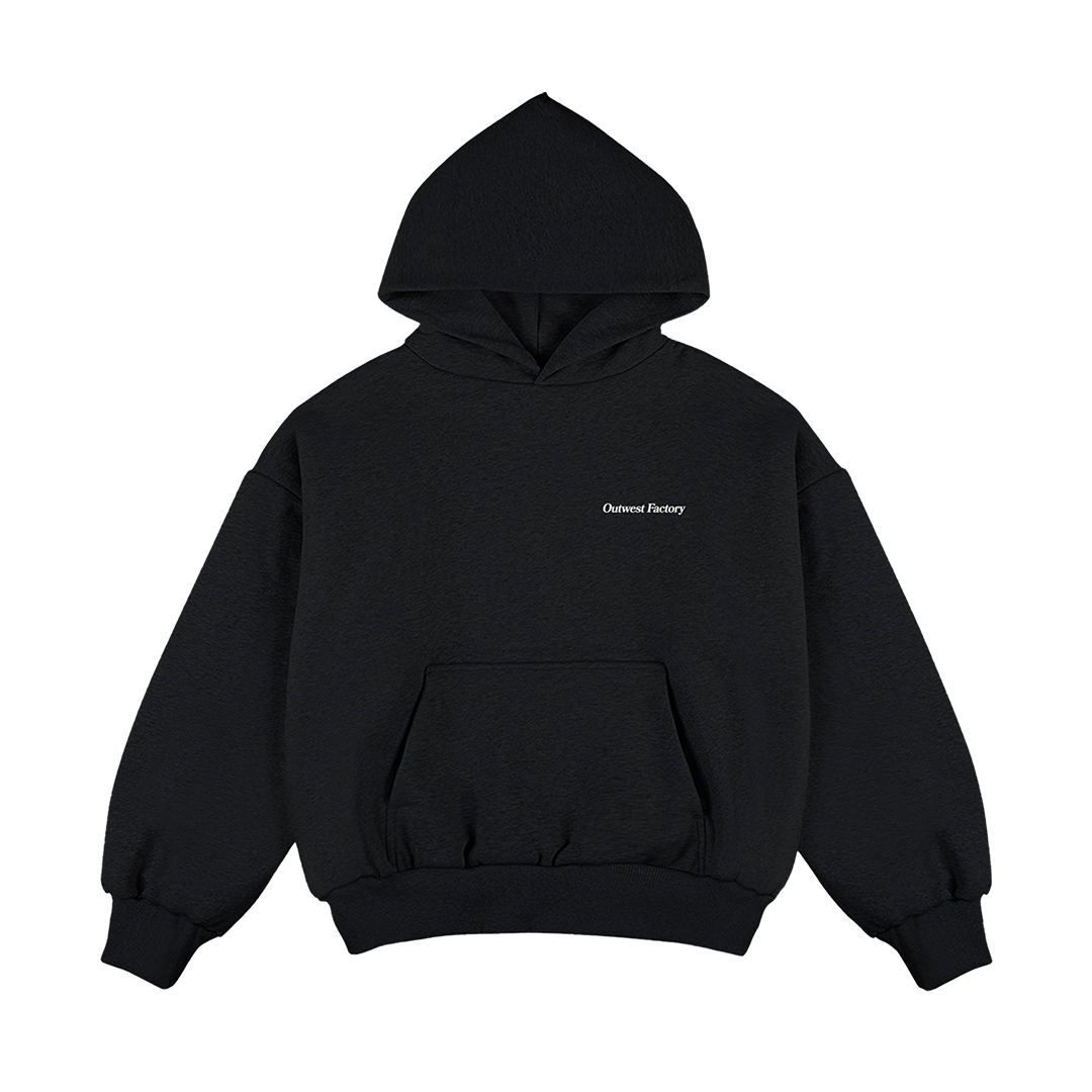 Outwest Factory Hoodie (Black/White)