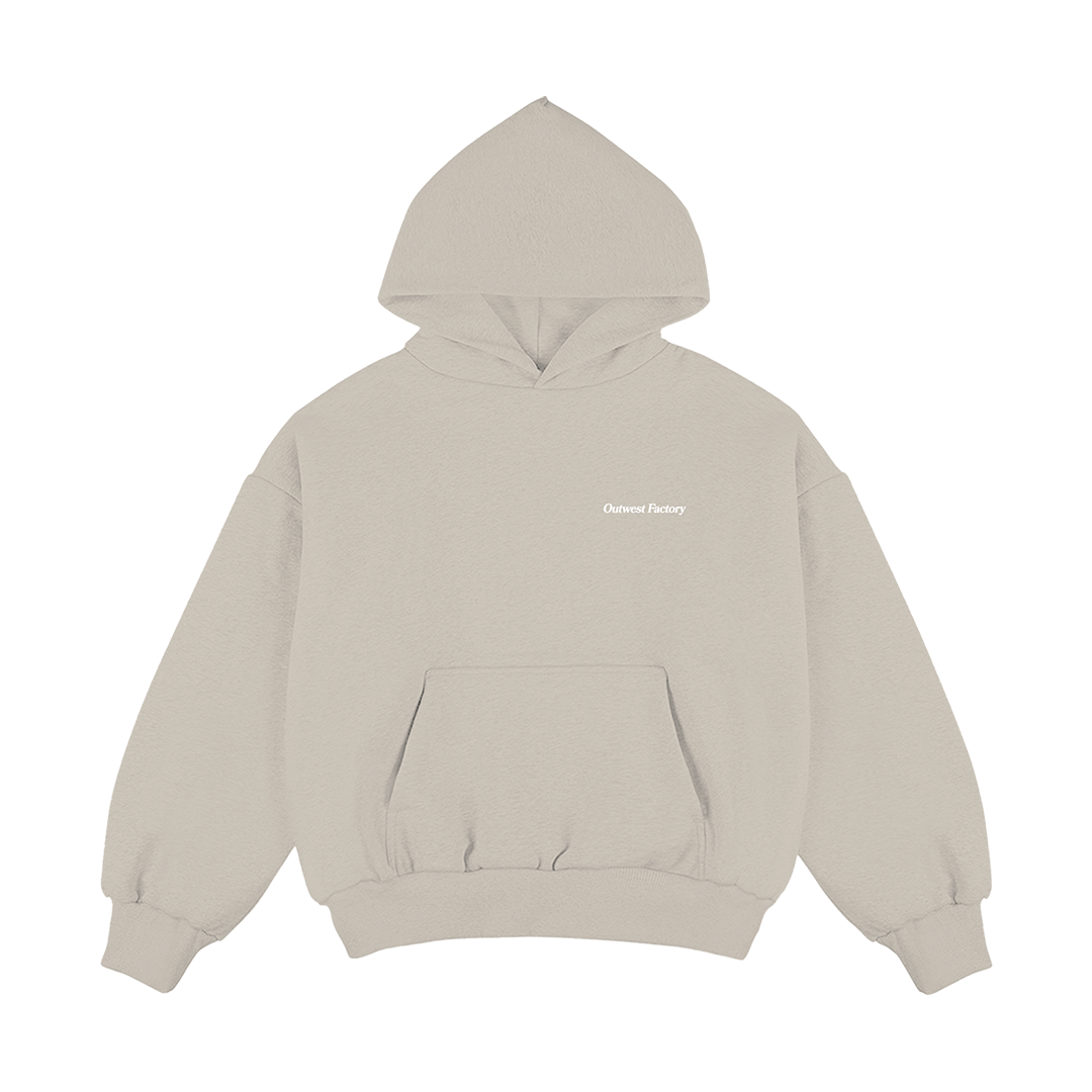 Outwest Factory Hoodie (Sand/White)