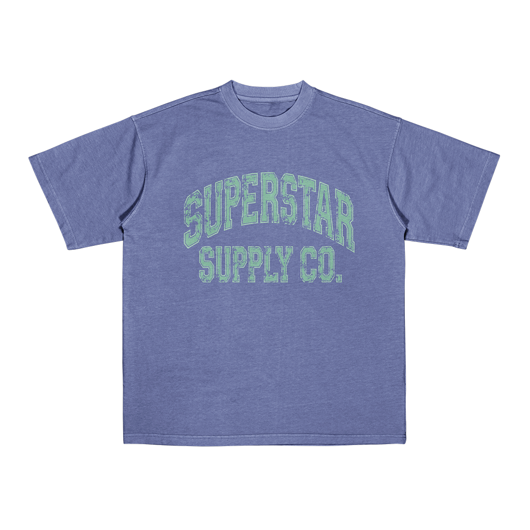 The Classic T-Shirt (Washed Blue/Mint)